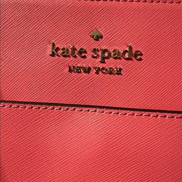 Kate Spade Stacie Bubblegum Pink Laptop Tote and Wallet - Picture 2 of 6